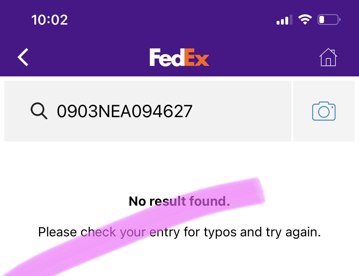 The fed ex number 