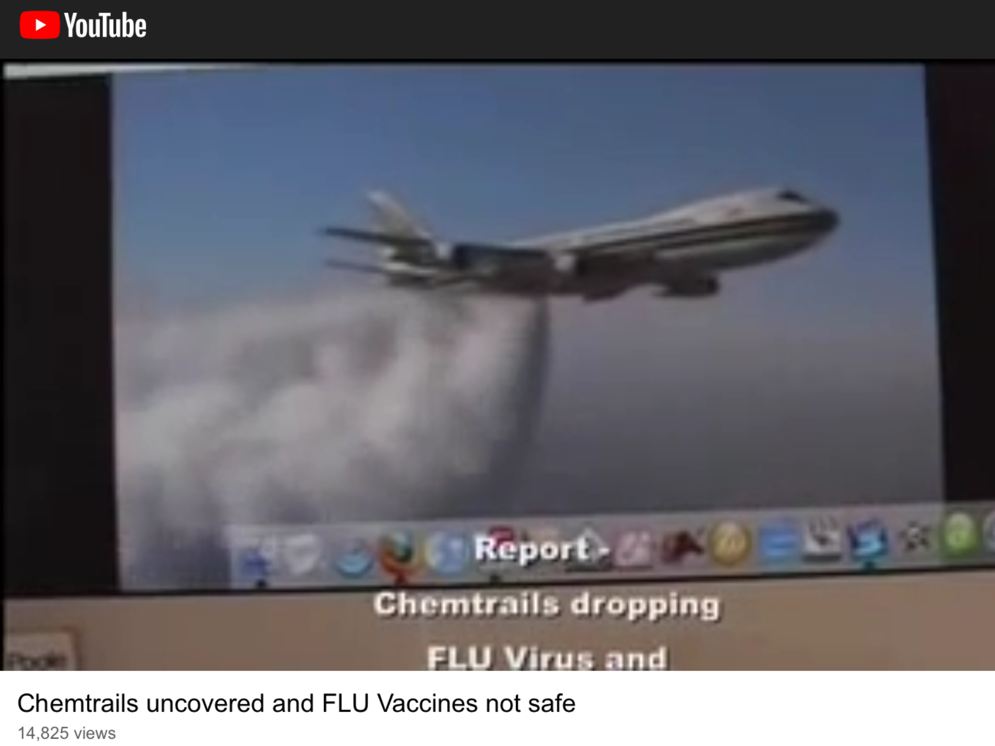 VIRUS BEING SPREAD BY PLANES AKA CHEMTRAILS