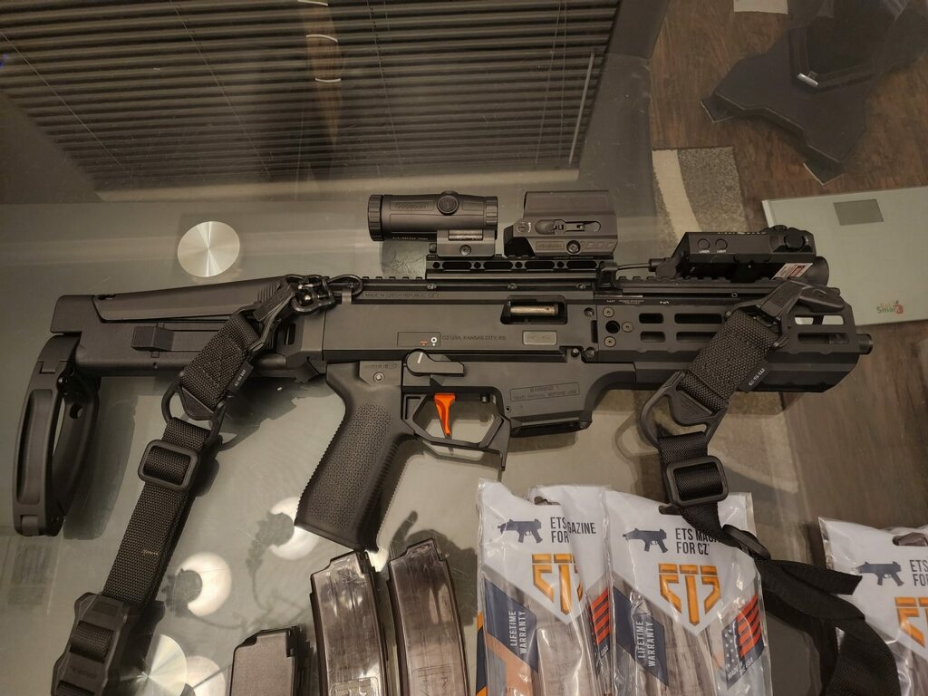 Side view of Custom CZ Scorpion