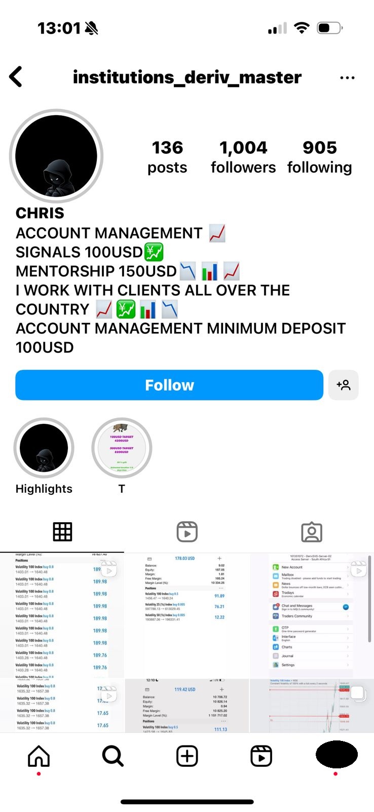 Chris Scam IG PAGE.