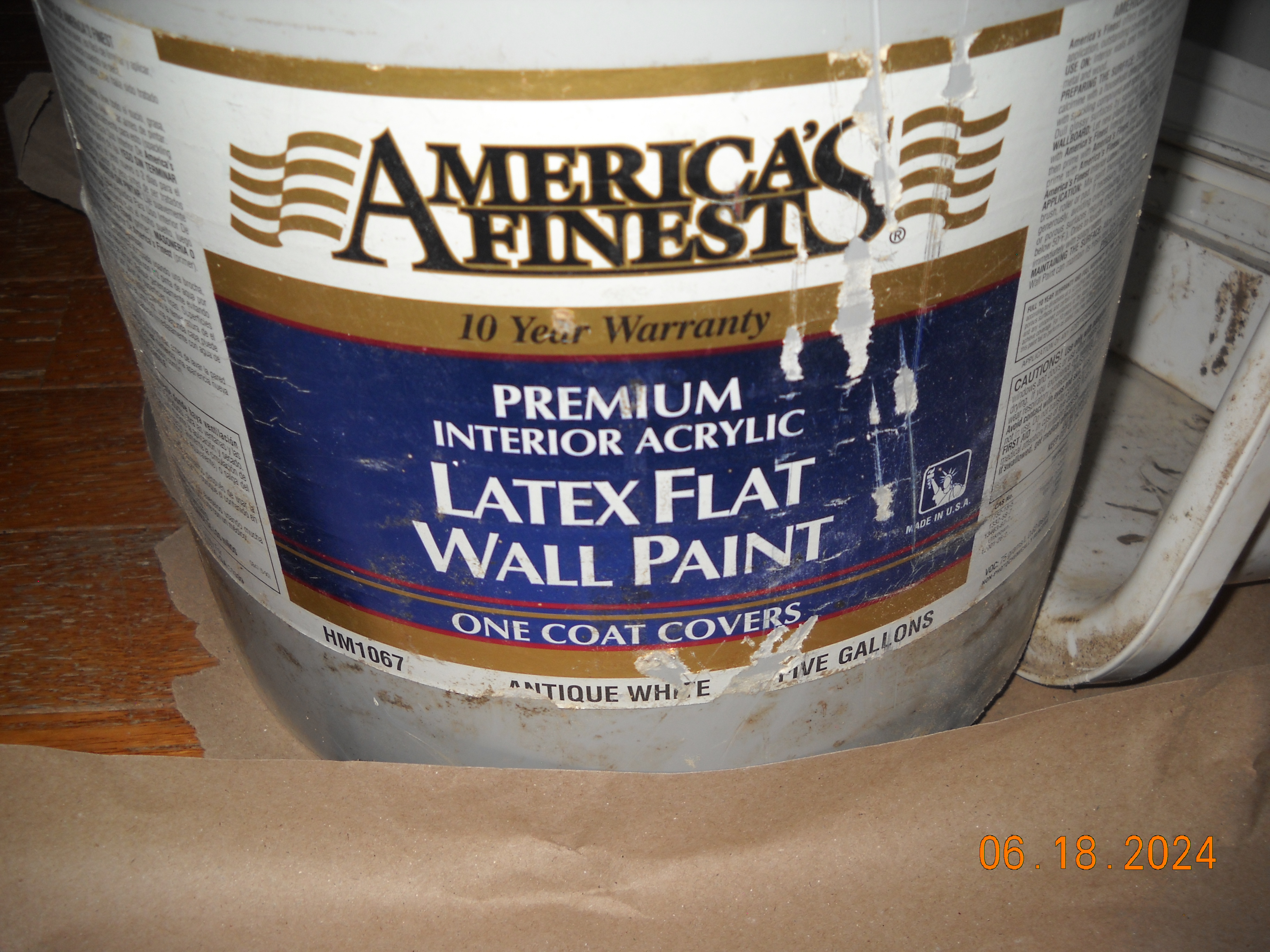 NOT mold proof/waterproof paint for walls/floor