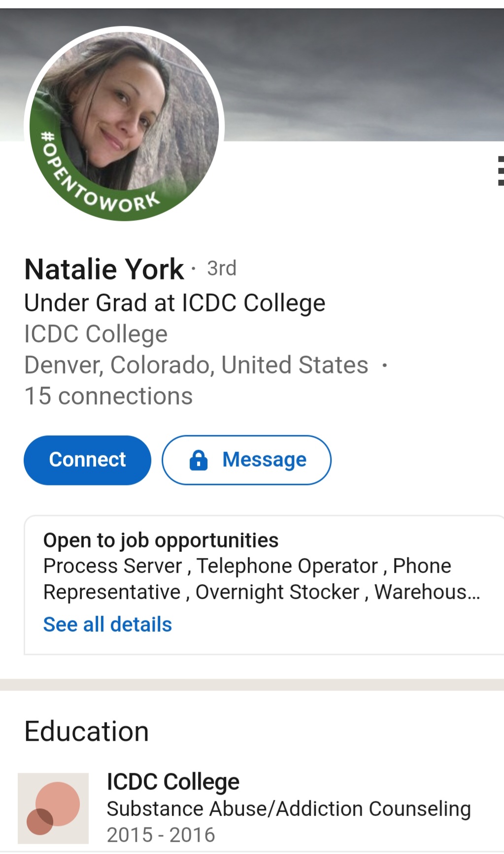 Natalie York Denver Fraud Process Server Tschetter