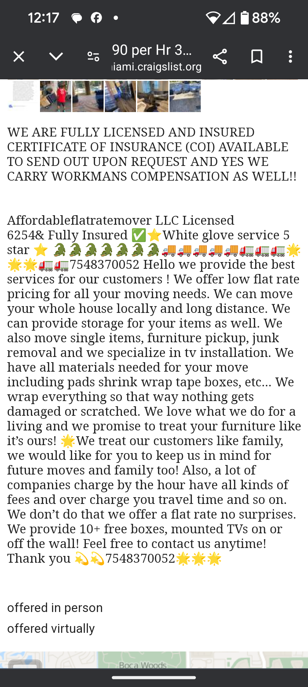 Affordable Flat Rate Moving LLC Beware Fraud 