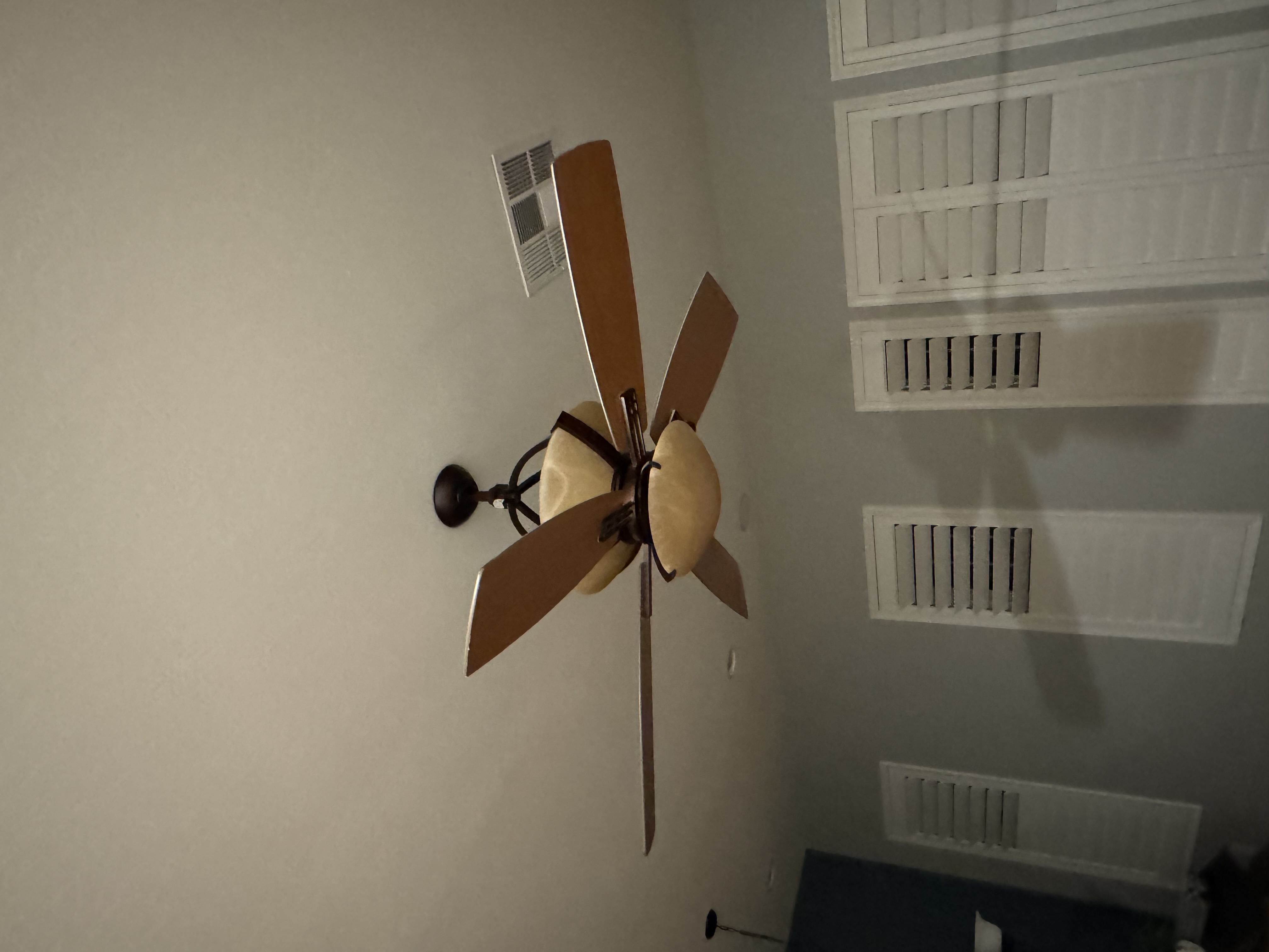 Ceiling fan was supposed to be changed out