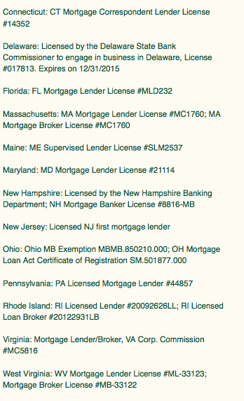 List of state licenses.  Iowa not one of them.  Screenshot from https://rmsmortgage.com/about/state-licensing