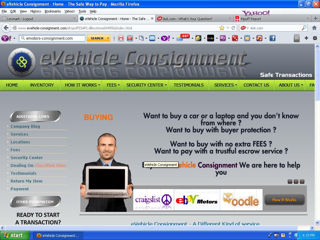 eVehicle Consignment aka eMotors Consignment