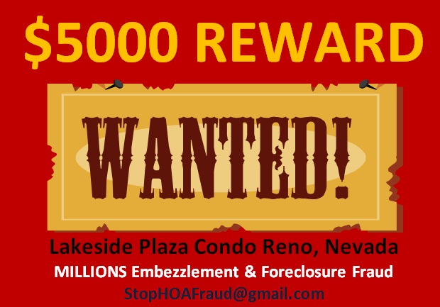 Nevada HOA Fraud Lakeside Plaza Condo Reno