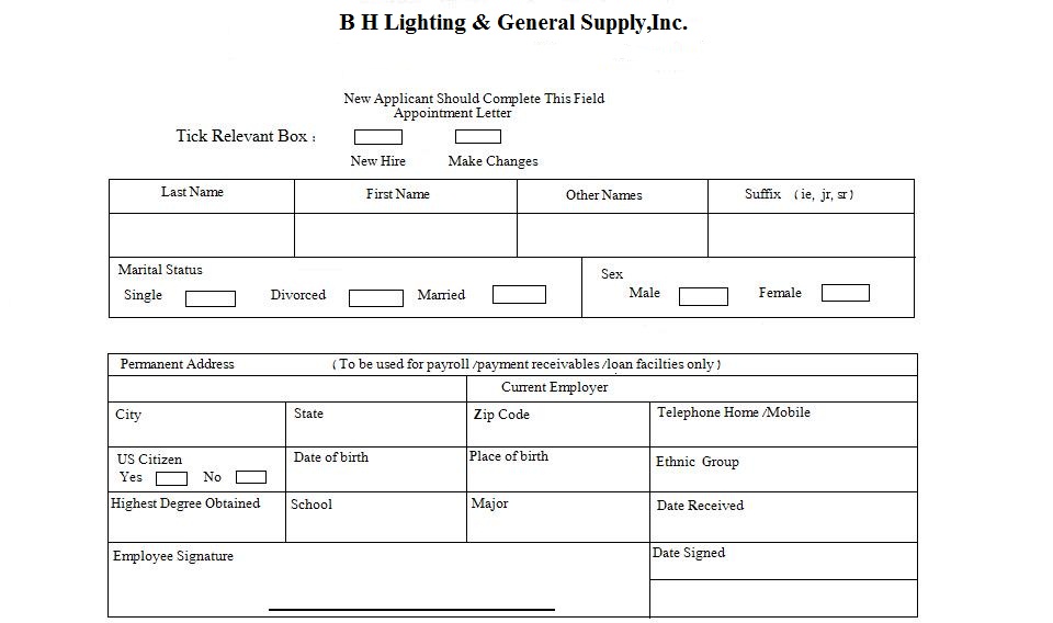  Form you are to fill out