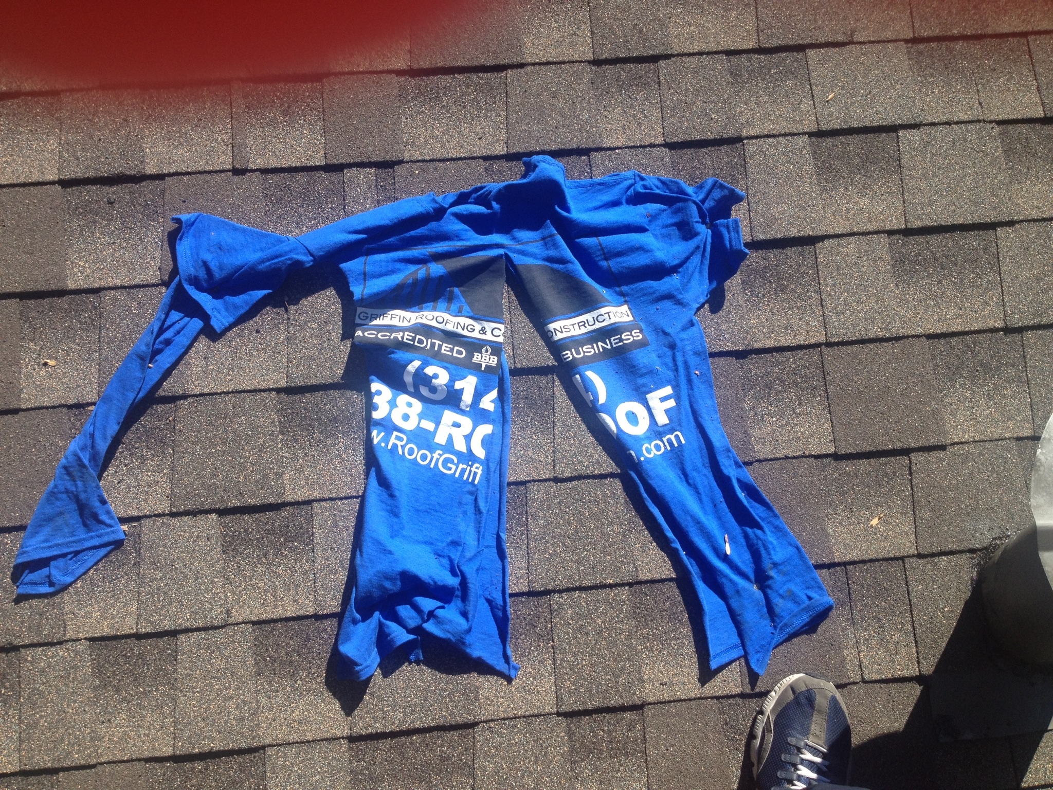 Roofers came back to my house and left this and took off part of my roof