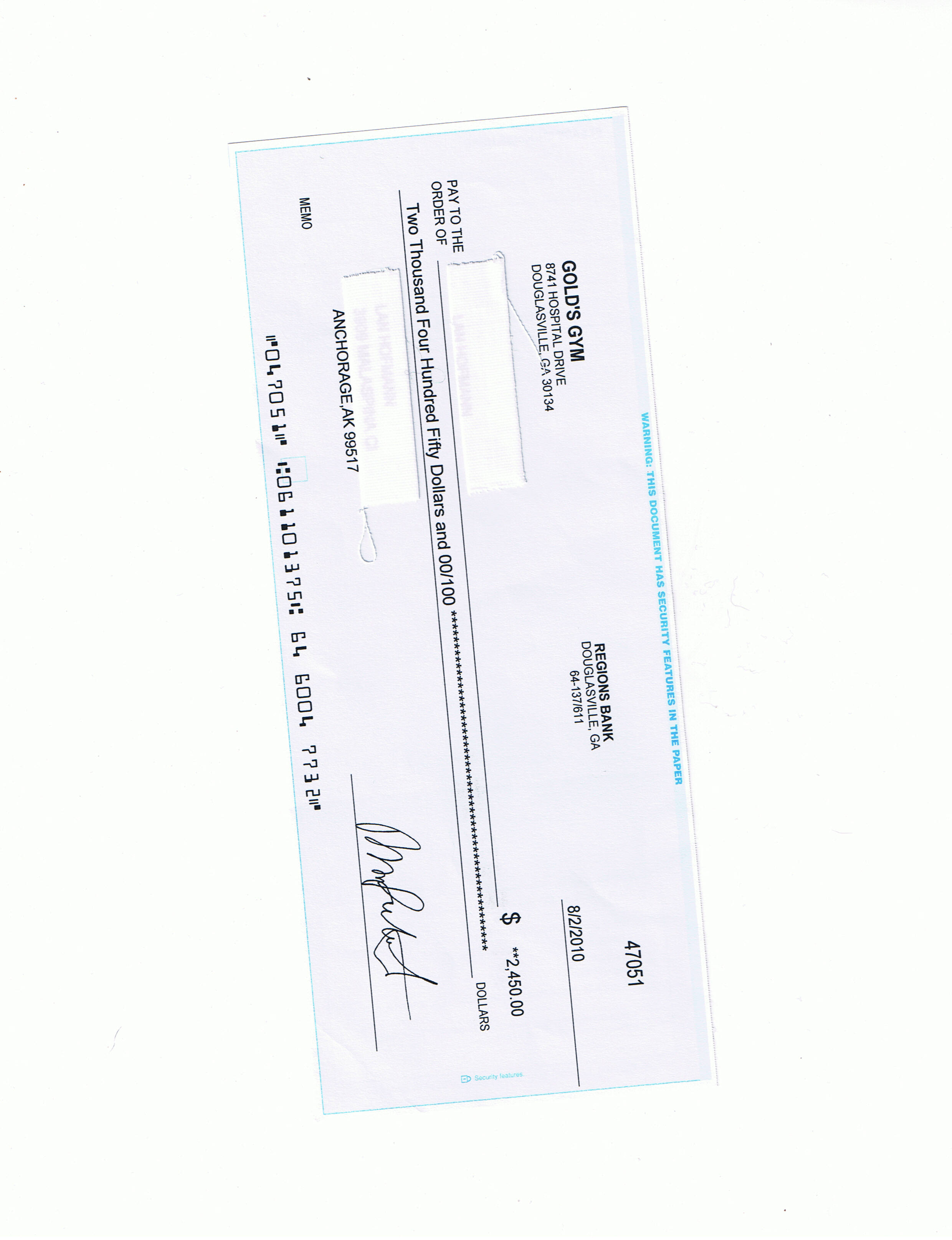 The Bogus Check