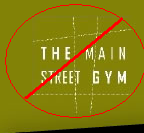 main street gym has promotional garbage