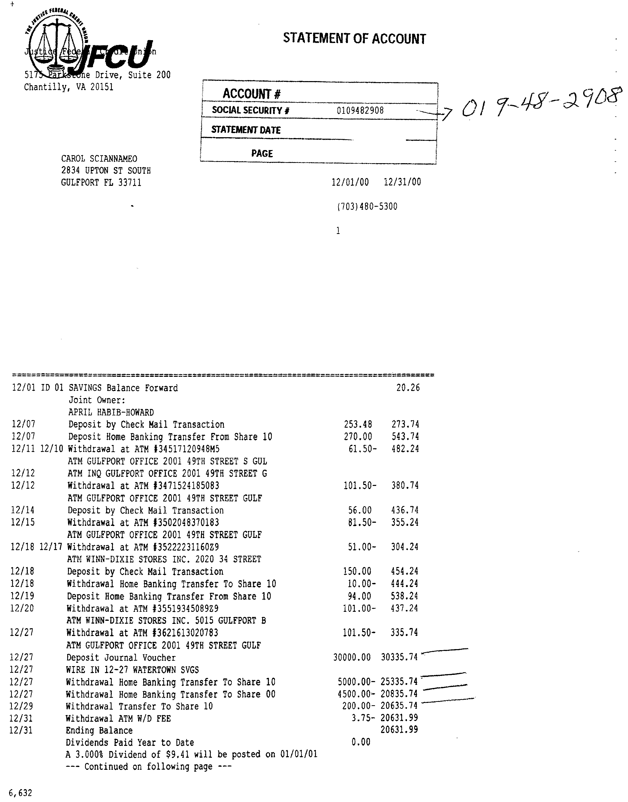 BANK STATEMENTS SHOWING THE TRANSFERS, STEALING $30,000.00 IN 4 DAYS. TRANSFERING  FROM MY ACCOUT INTO HERS. CLAIMING I GAVE HER $30,000.00 AFTER KNOWING HER 4 MONTHS. 
YEH SURE.  I DID THAT.
YA, YO