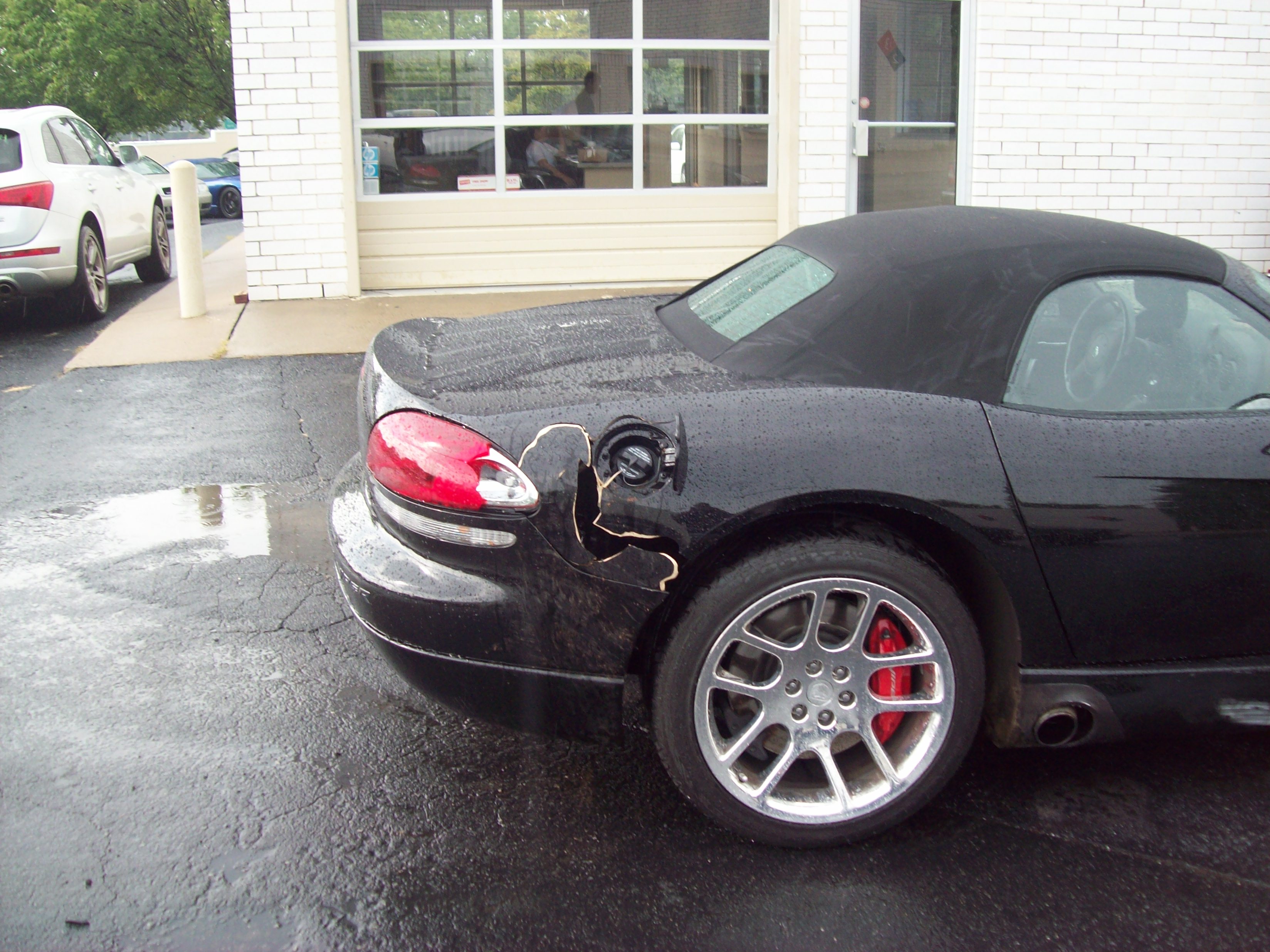 Viper after crash by Wilburn Auto Body