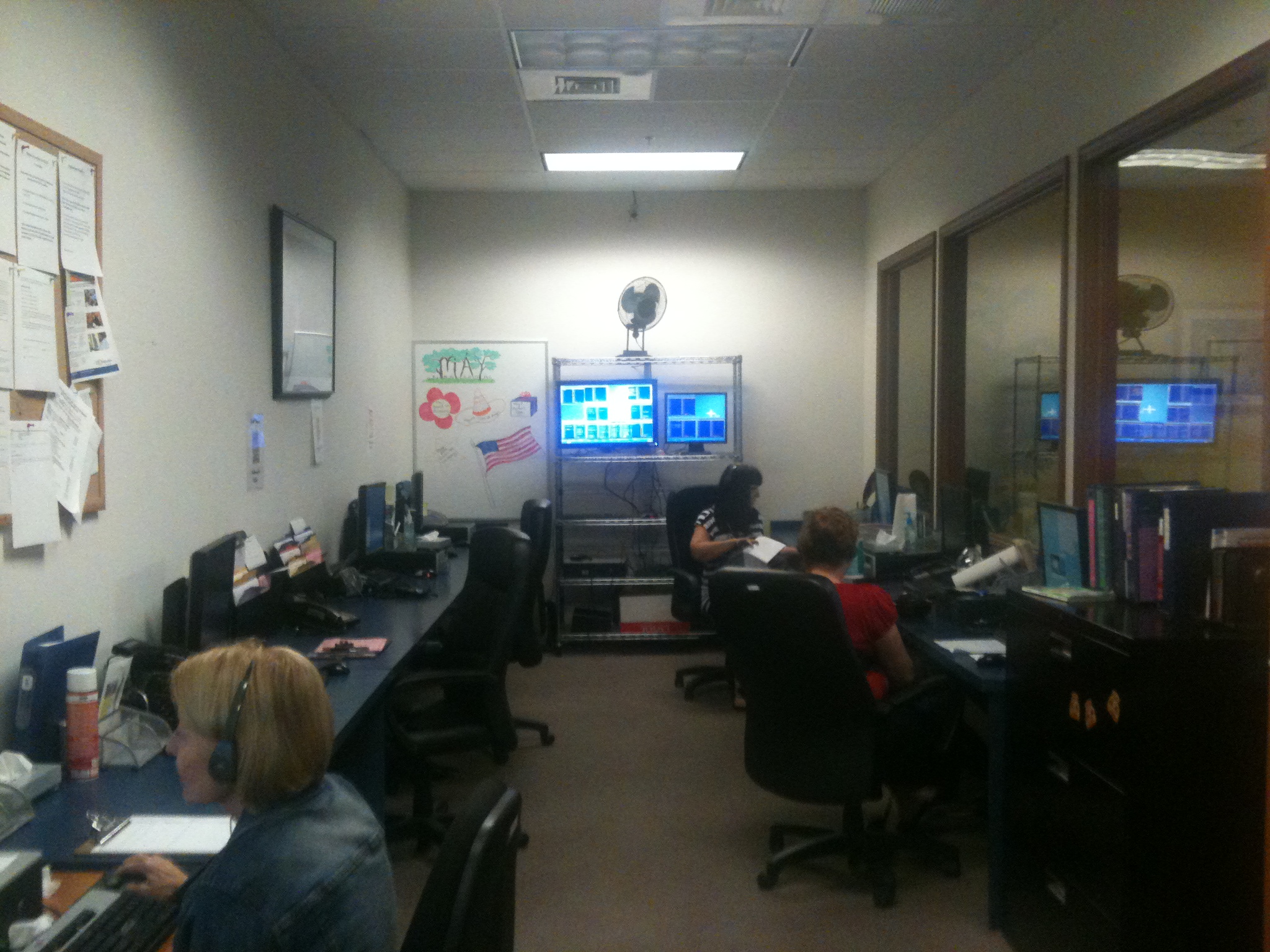 Another view of the call center