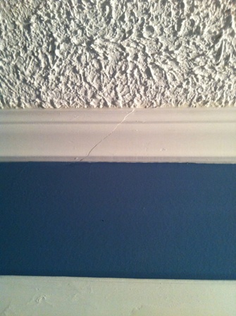 cracked crown molding