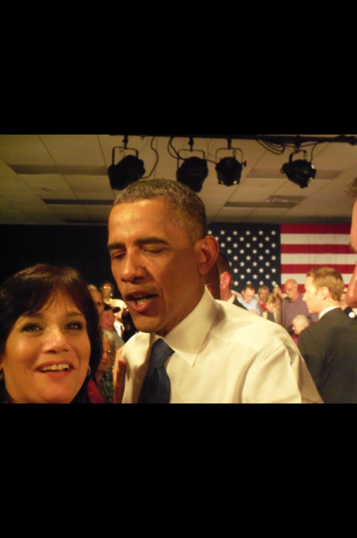 This is Bina Fink and President Obama