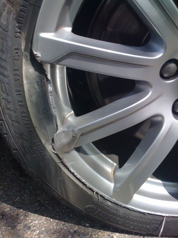 Result of their handy work at 120km/h