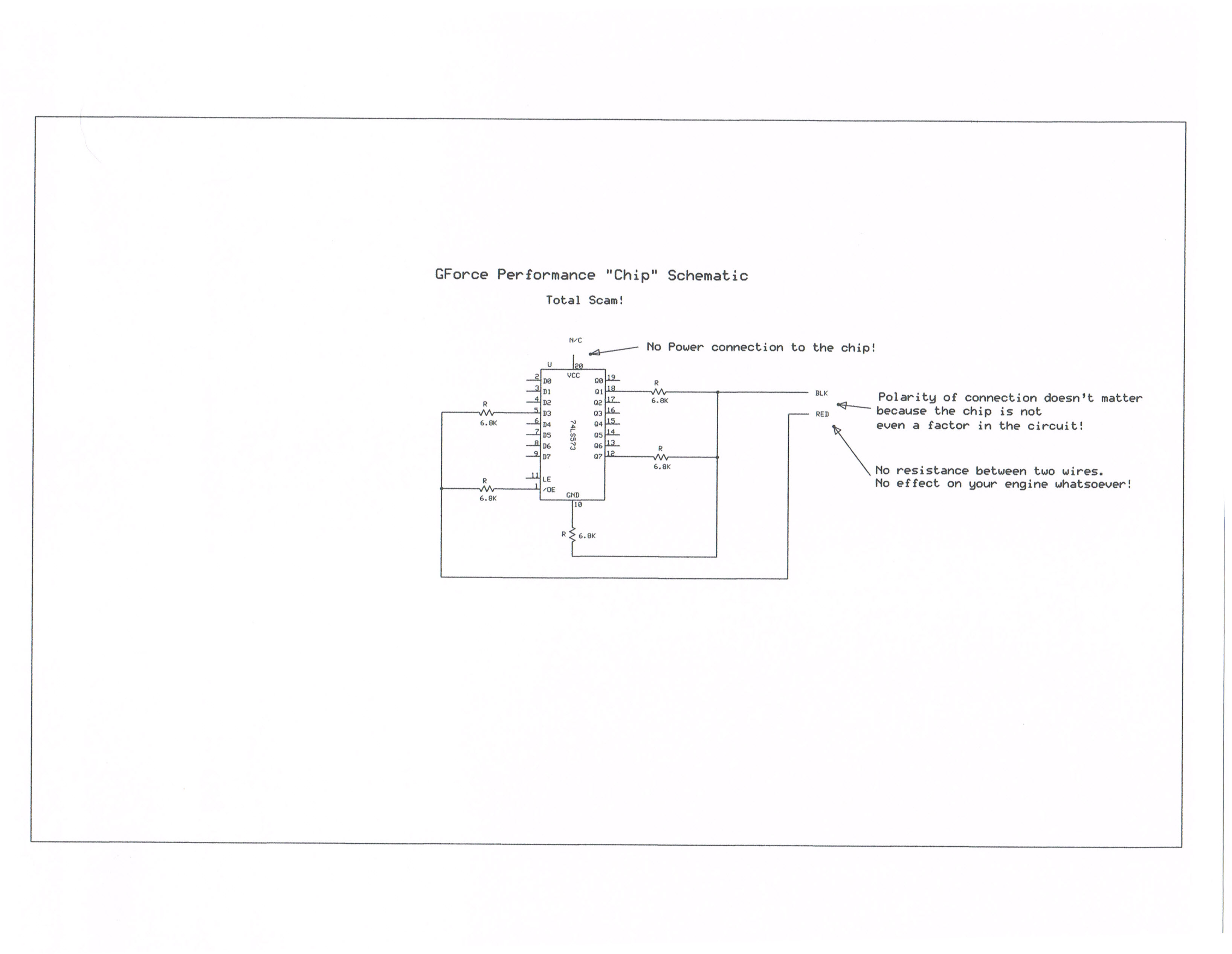 Schematic for GForce Performance Chip Scam