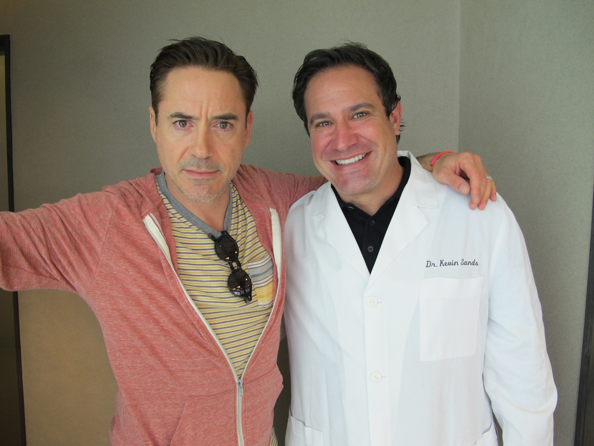 Dr. Kevin Sands with Robert Downey Jr.