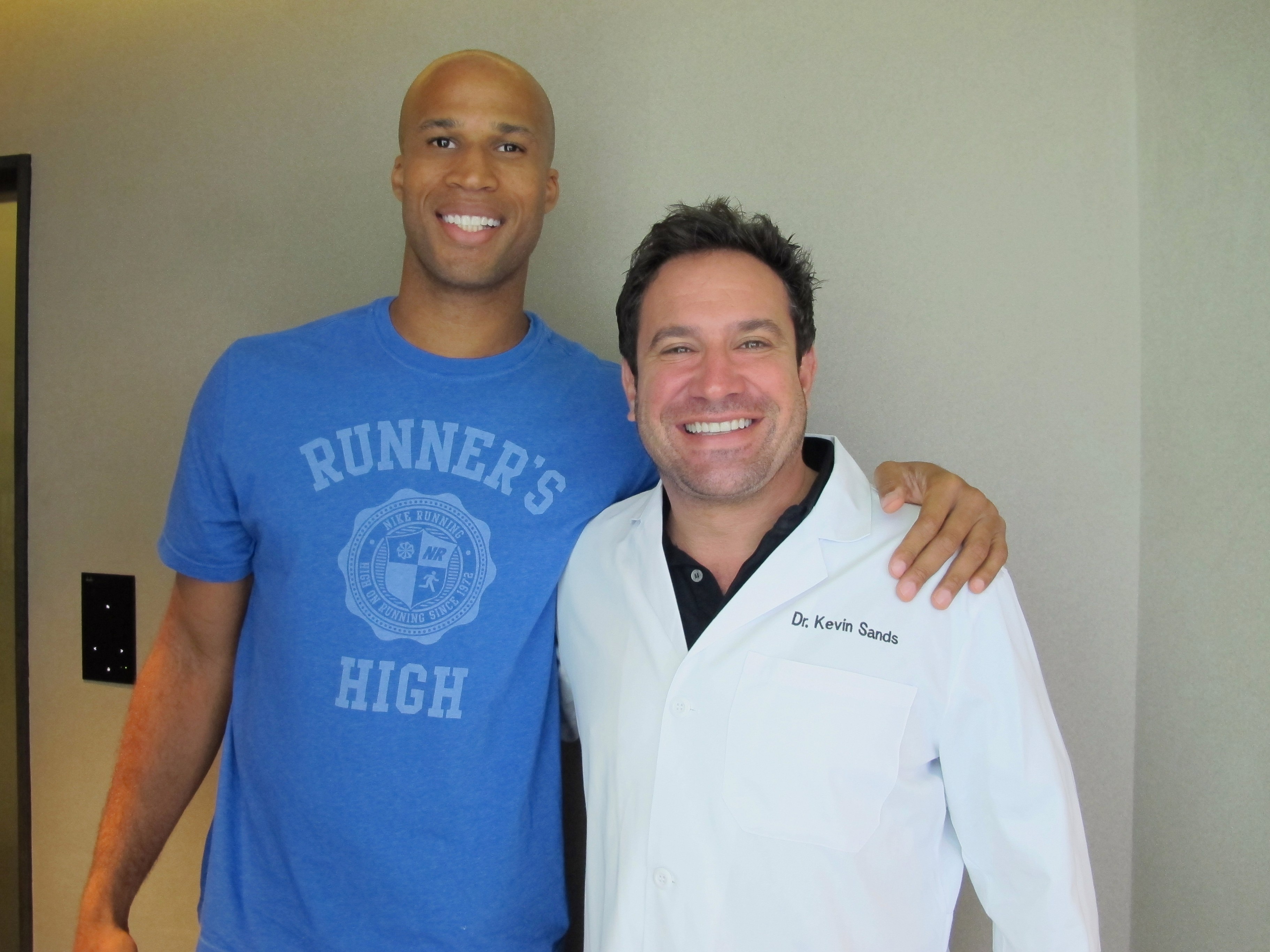 Dr. Kevin Sands with Richard Jefferson 