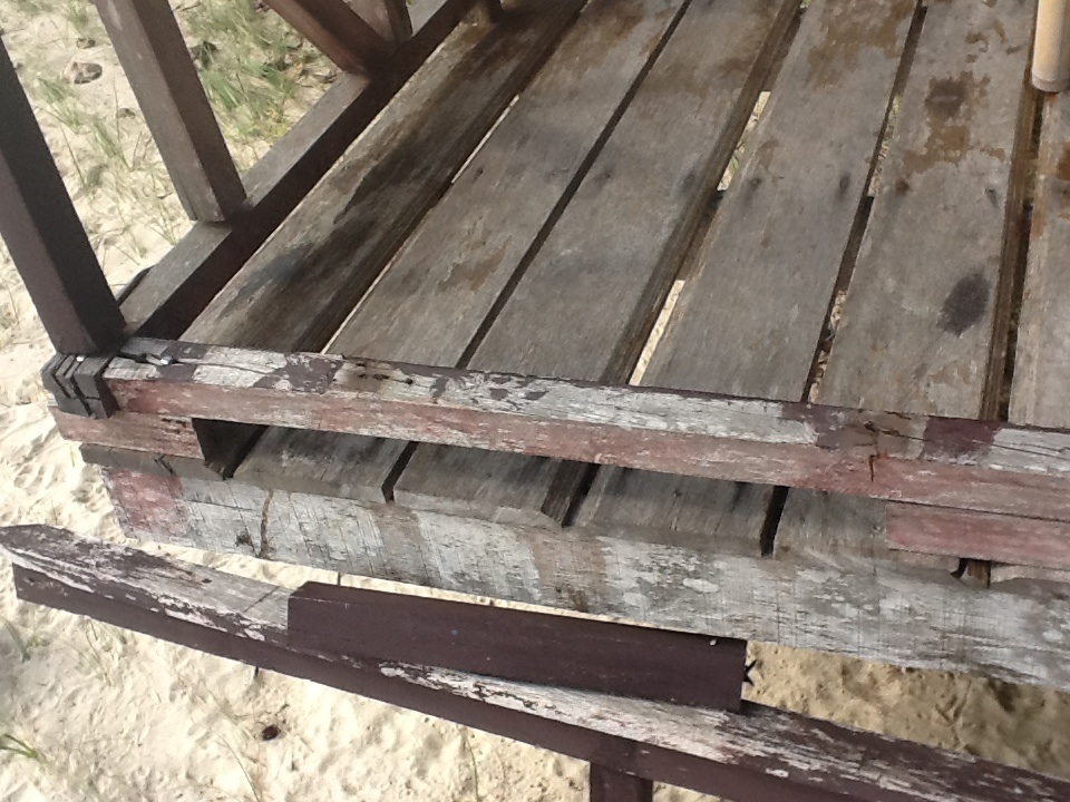 close up of wood splitting