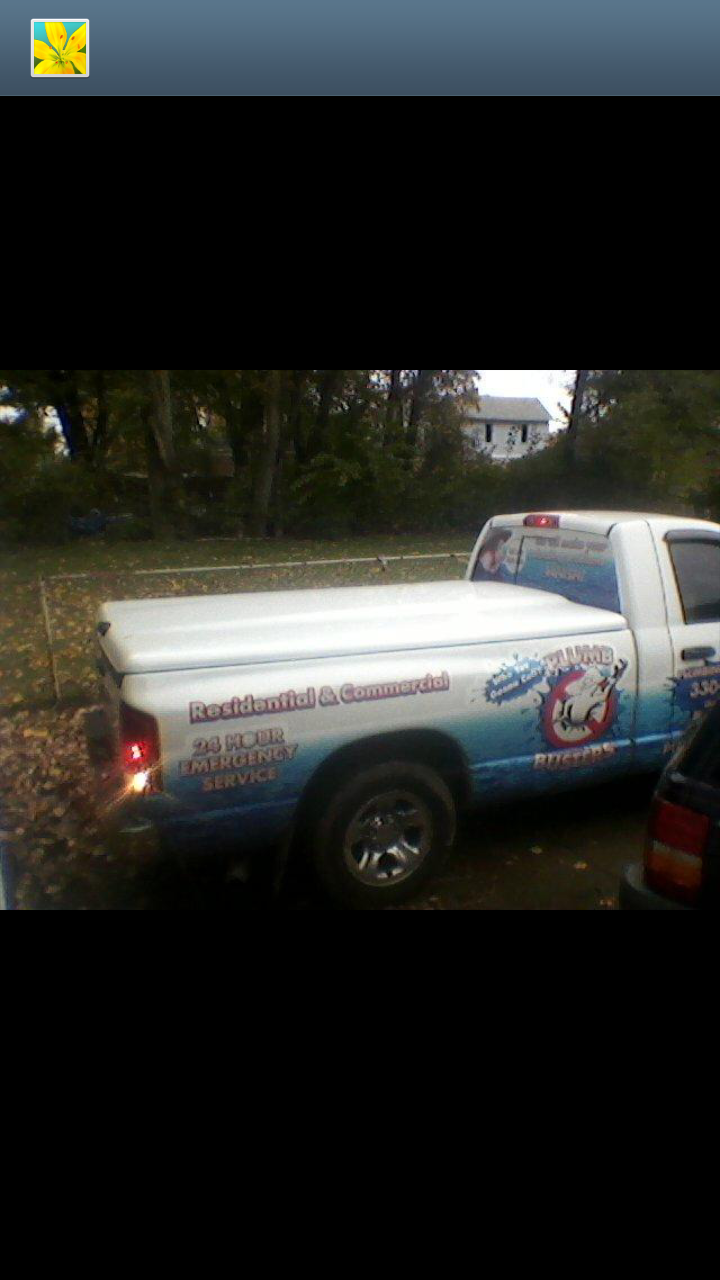 Plumb-Busters truck in my driveway