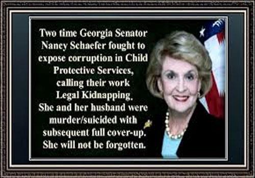 ormer Senator Nancy Schaefer Shot To Death With Husband
by Drew Grant | 11:42 am, March 27th,2010
As if the verbal abuse against politicians wasn’t enough this week, the horrible news that former Geor