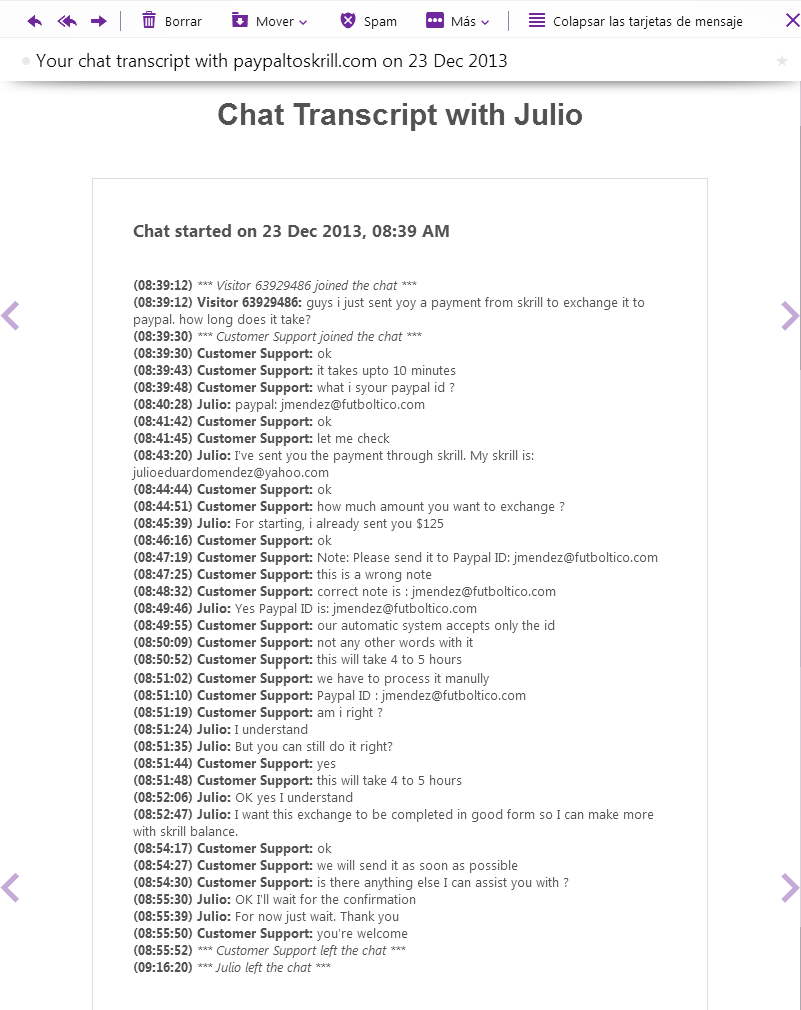 FIRST Customer Support Chat
