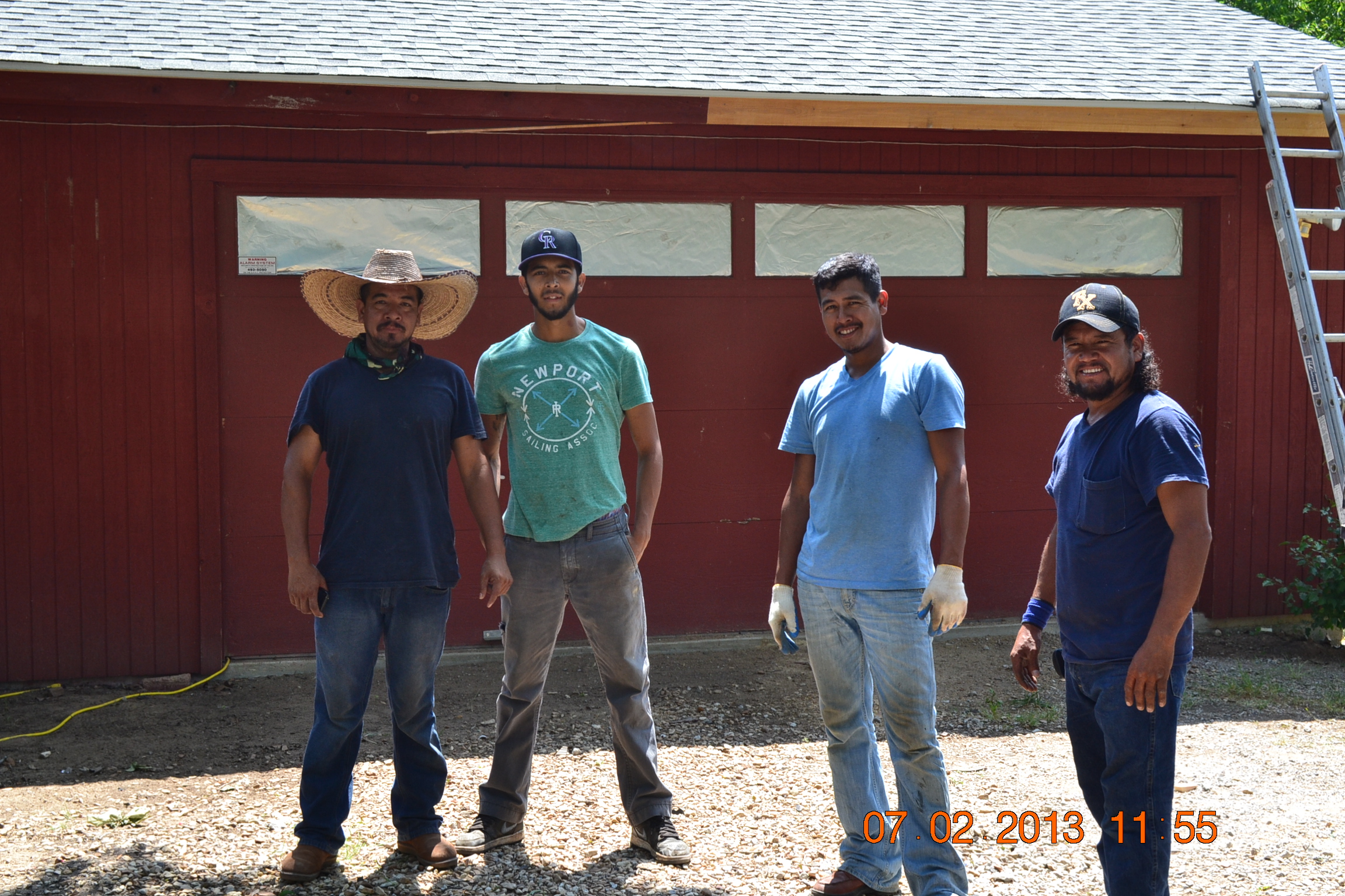 The bad crew that does not know how to install a roof properly