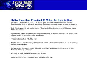 HIO International drags down MDA in million dollar hole in one lawsuit against them as Arizona lady waits for payment