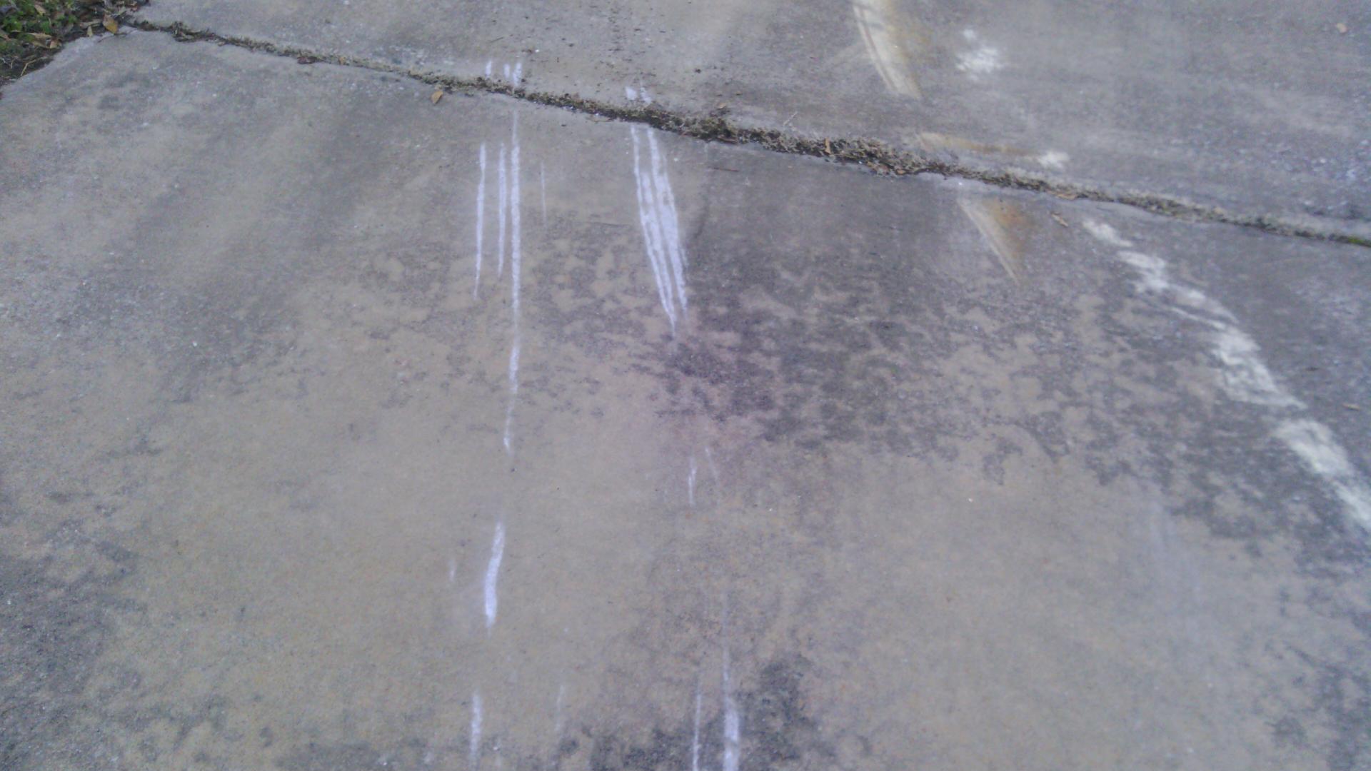 Stratched driveway and long is fighting our insurance company and not paying them back the $6,000 worth of damage.