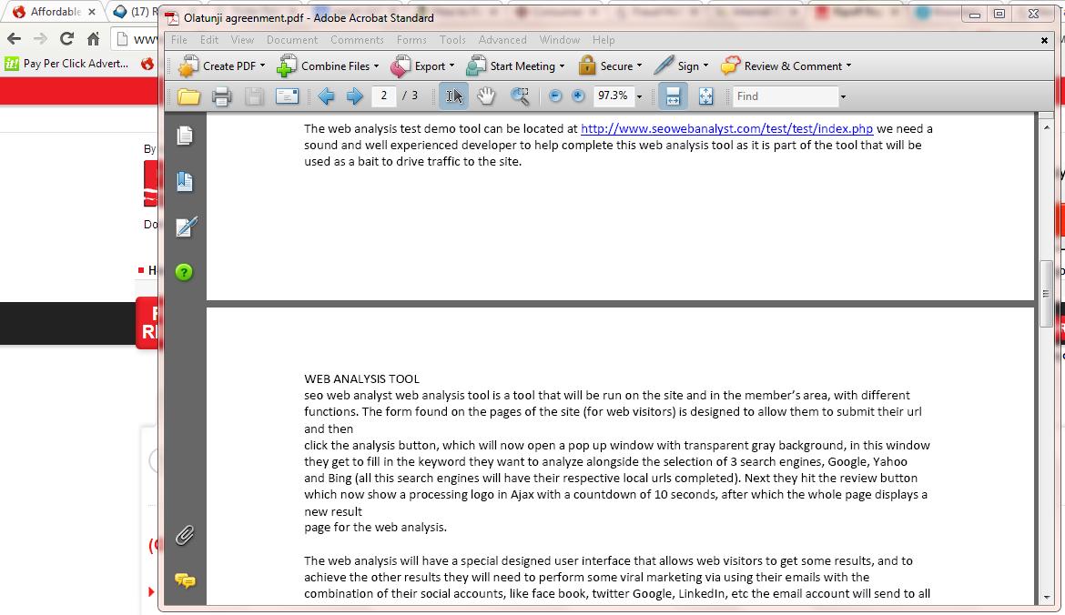 snap shot of agreed documents between ebrandingexperts "brian peterson" and I since I cannot upload pdf files...