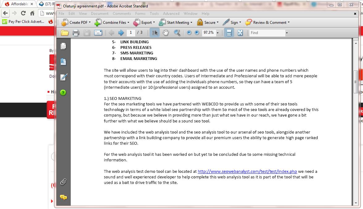 snap shot of agreed documents between ebrandingexperts "brian peterson" and I since I cannot upload pdf files...