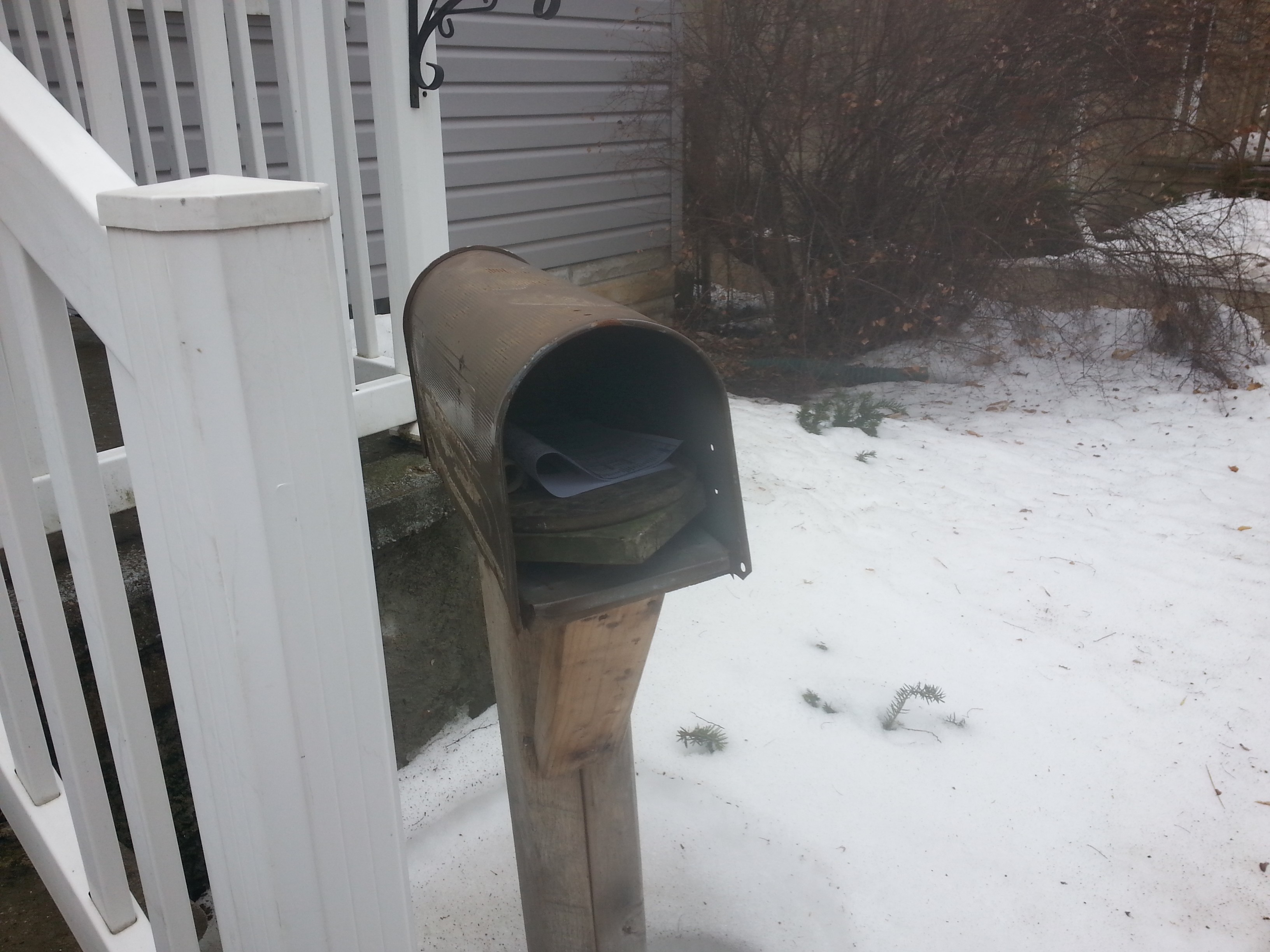 broken mailbox