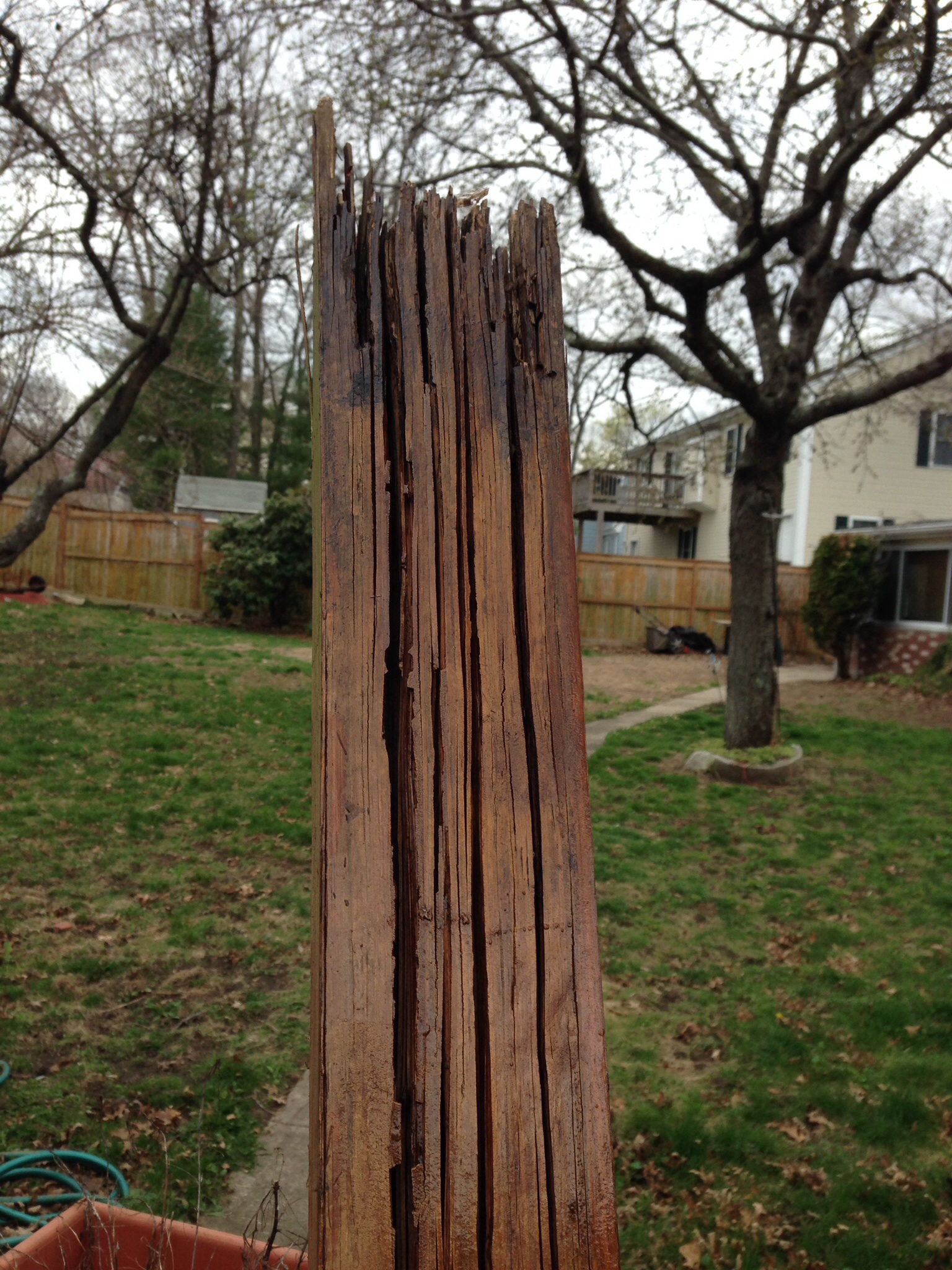 Fence post that crack at ground level