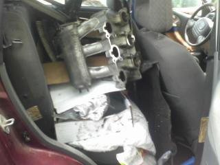 Parts in back seat