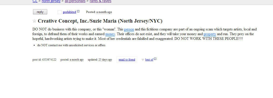 Craigs list march 2014