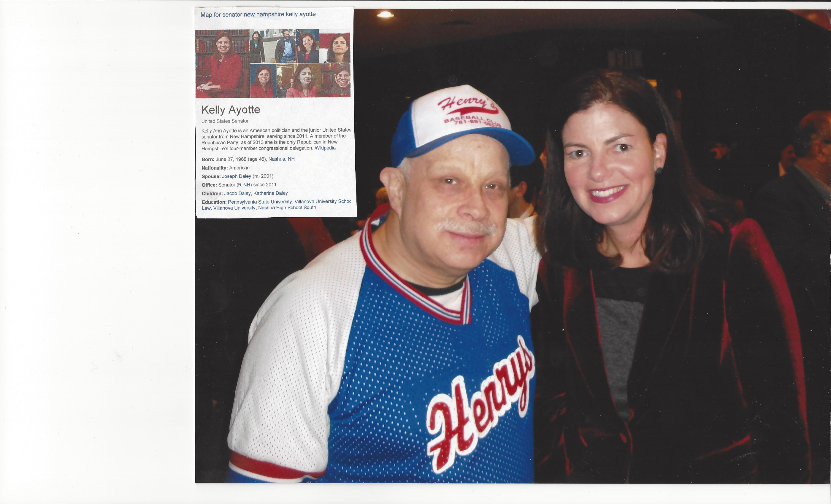 THIS IS KEELY AYOTTE THE NH SENATOR. SHE WAS AT THE AA FISHER CATS DINNER IN MANCHESTER,NH. 