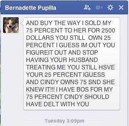 Text Message from Bernadette Garcia