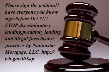 STOP NATIONSTAR FROM STEALING OUR HOMES!!