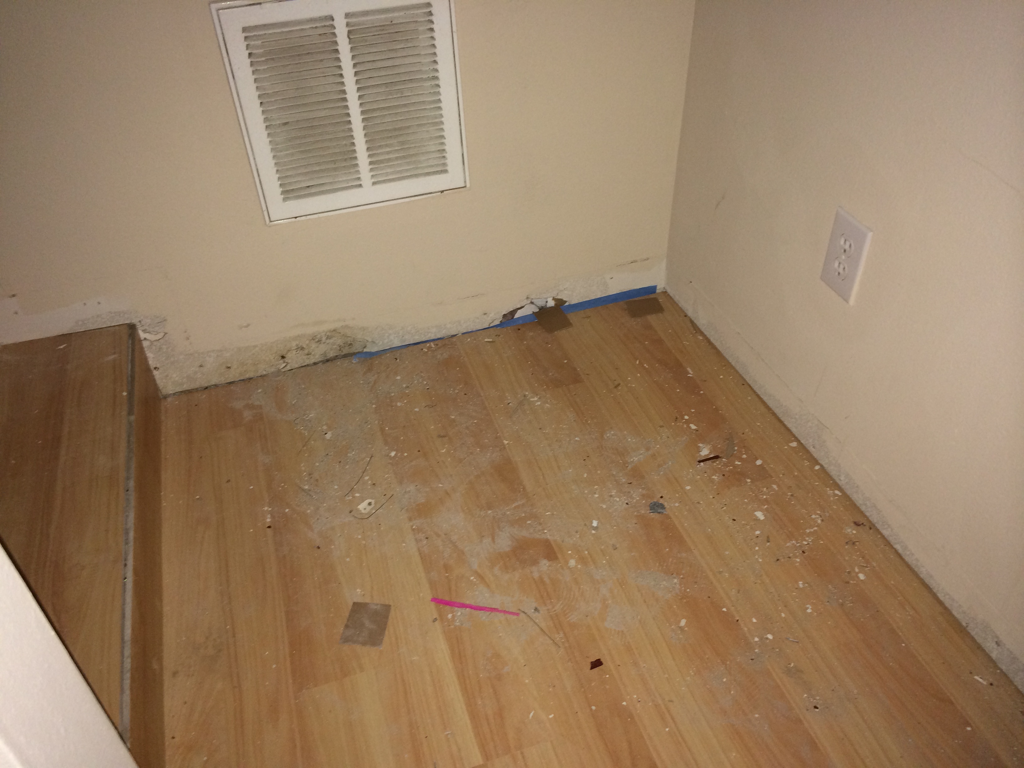 Finished baseboard, according to Norman Fitoria