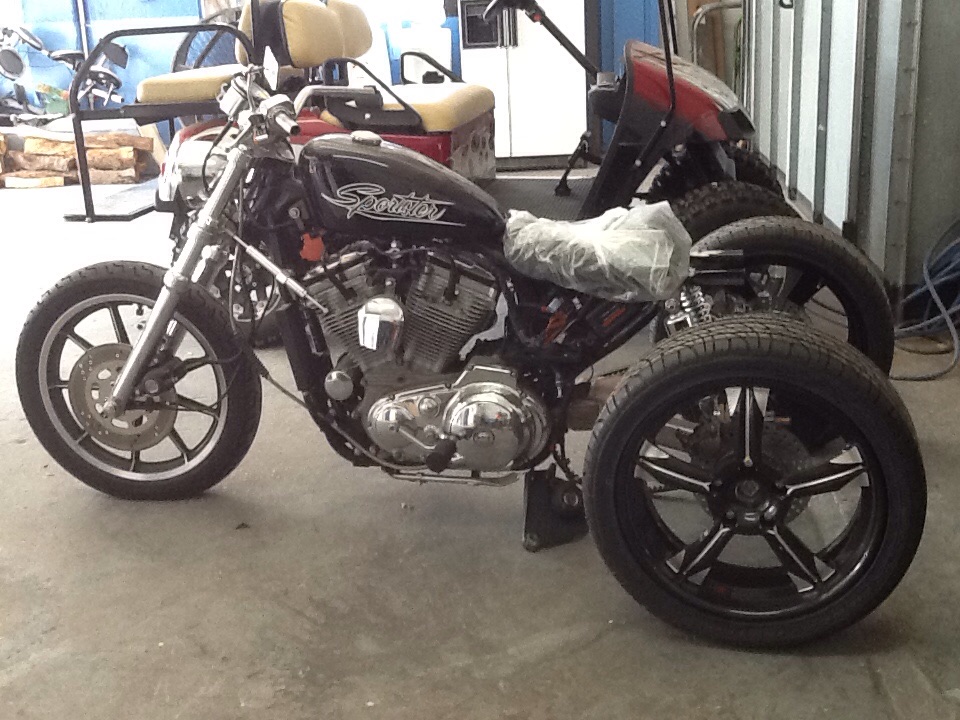 This is how my motorcycle looked when John St.Clair picked it up July 2013