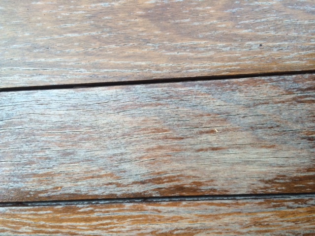 deck board flaking 2 months 