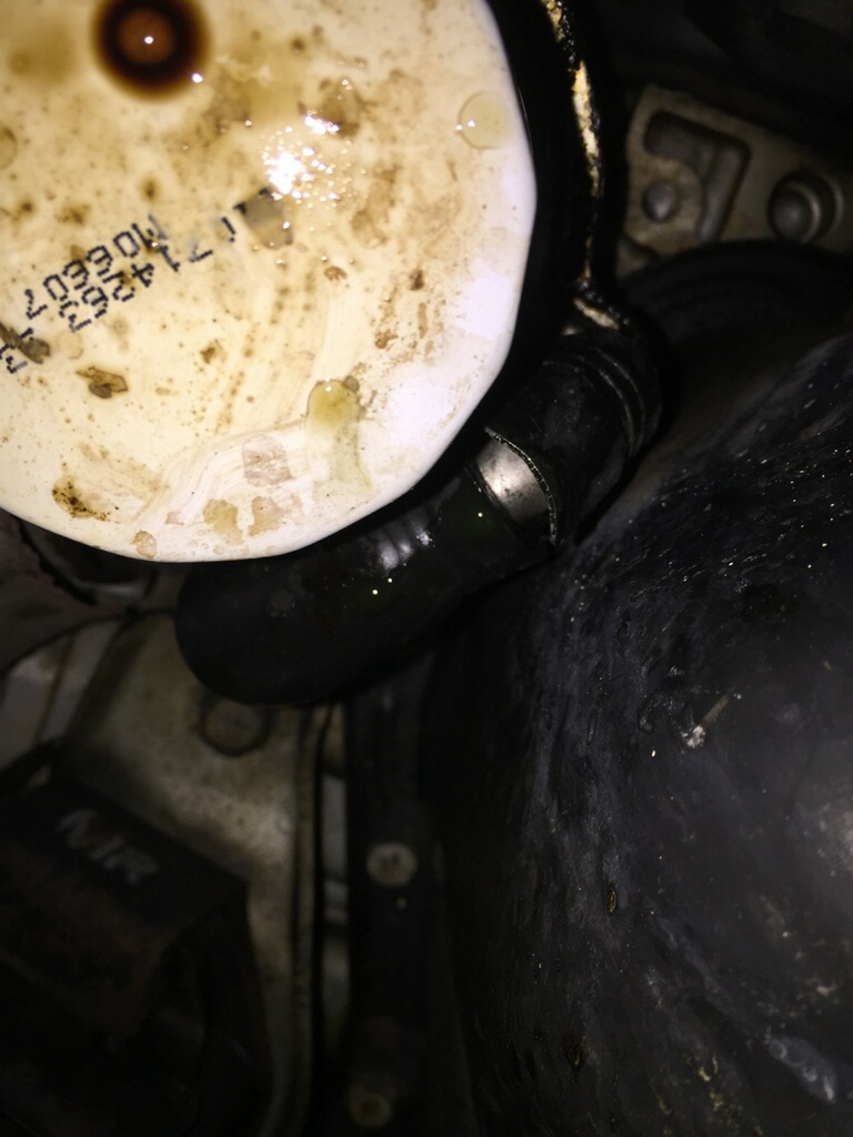 Coolant hose damage