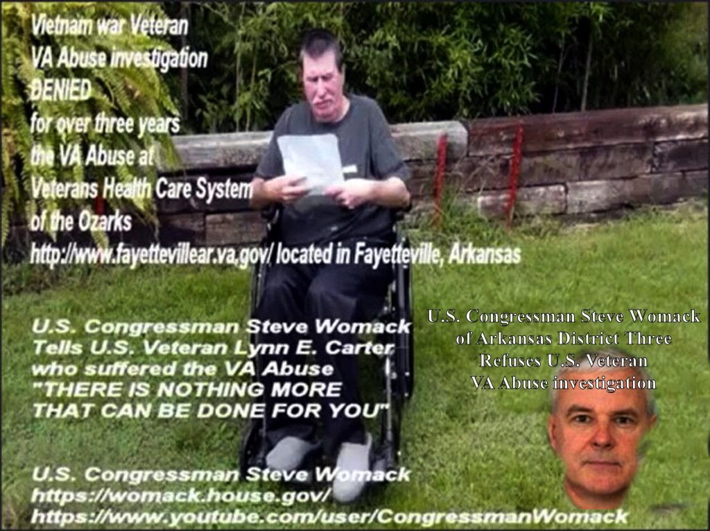 Congressman Steve Womack Disrepectful to crippled Veteran