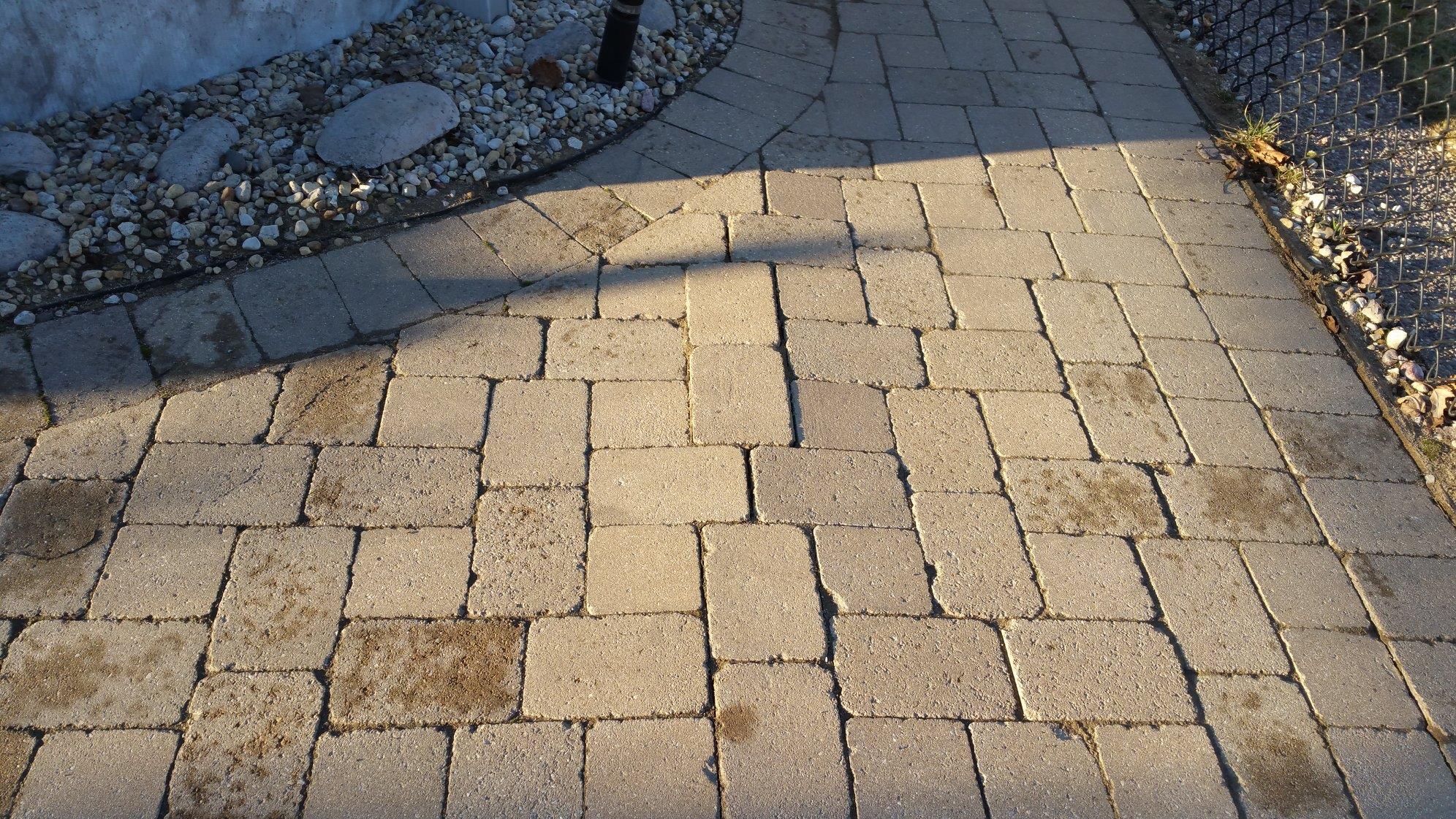 Old bricks cause this huh?  So a patio made by pavers only lats 4 years???