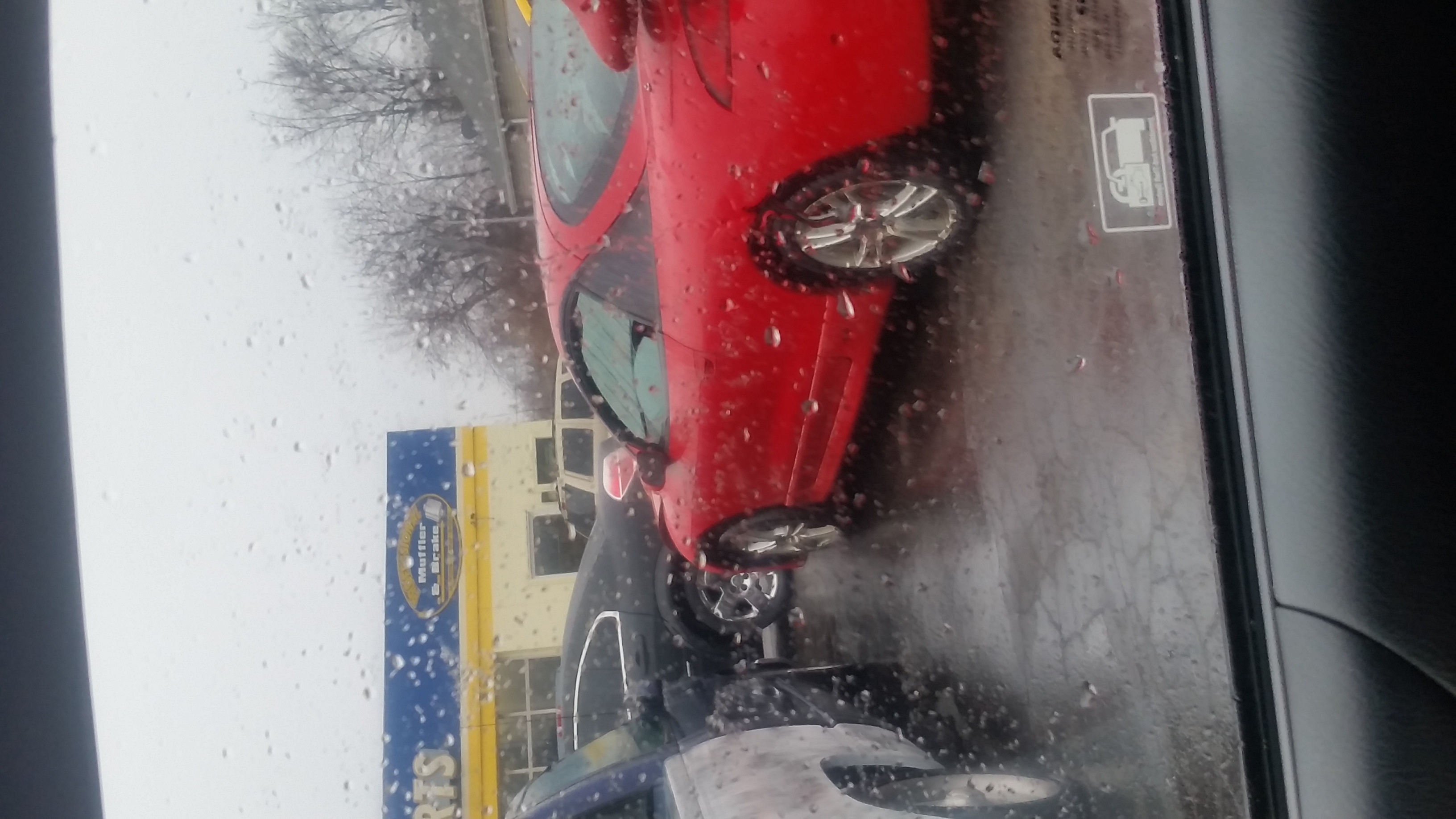 Left car in the rain after notifying them three times prior to the rain.