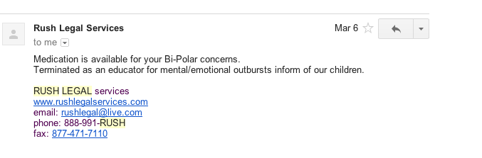 Leveraging his authority as an investigator to harass me by digging up my medical history and then making false claims against it as a tactic to bully and intimidate me. 