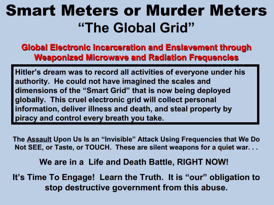 This explain itself why they want smart meter everywhere