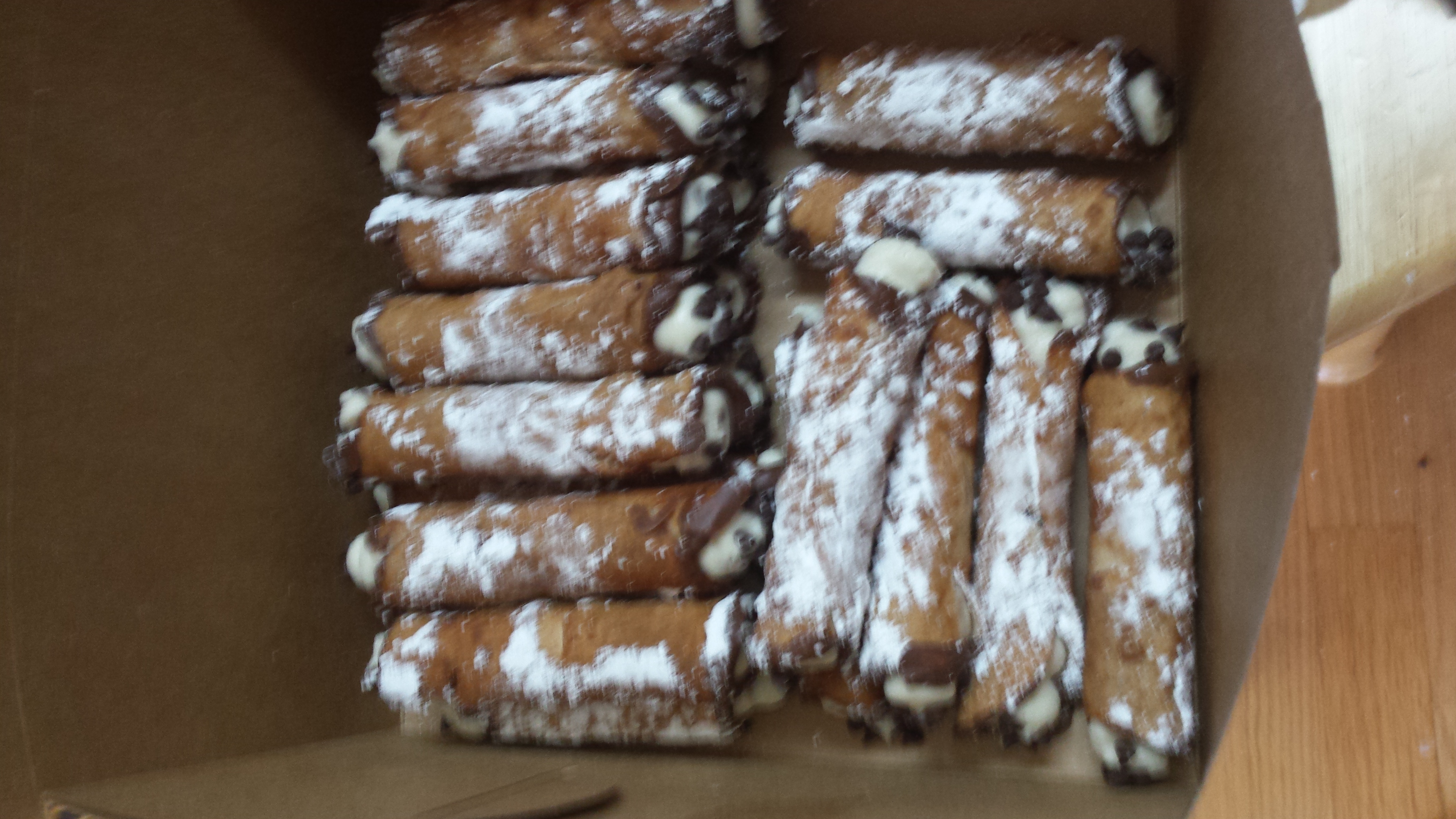 Cannoli she made for us These are just a few of the orders we have gotten from her.